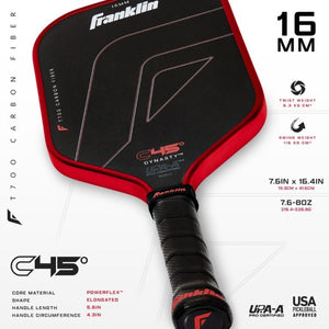 Franklin C45° Carbon Fiber Pickleball Paddle 16mm