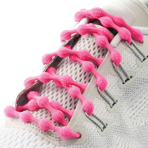 CATERPY RUN NO-TIE LACES FLAMINGO PINK