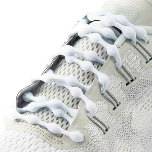 CATERPY RUN NO-TIE LACES SILKY WHITE