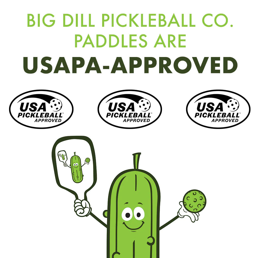 BIG DILL CARBON FIBER PICKLEBALL PADDLE WITH COVER