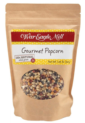 war eagle mill gourmet popcorn , 100% natural whole grain, war eagle mills