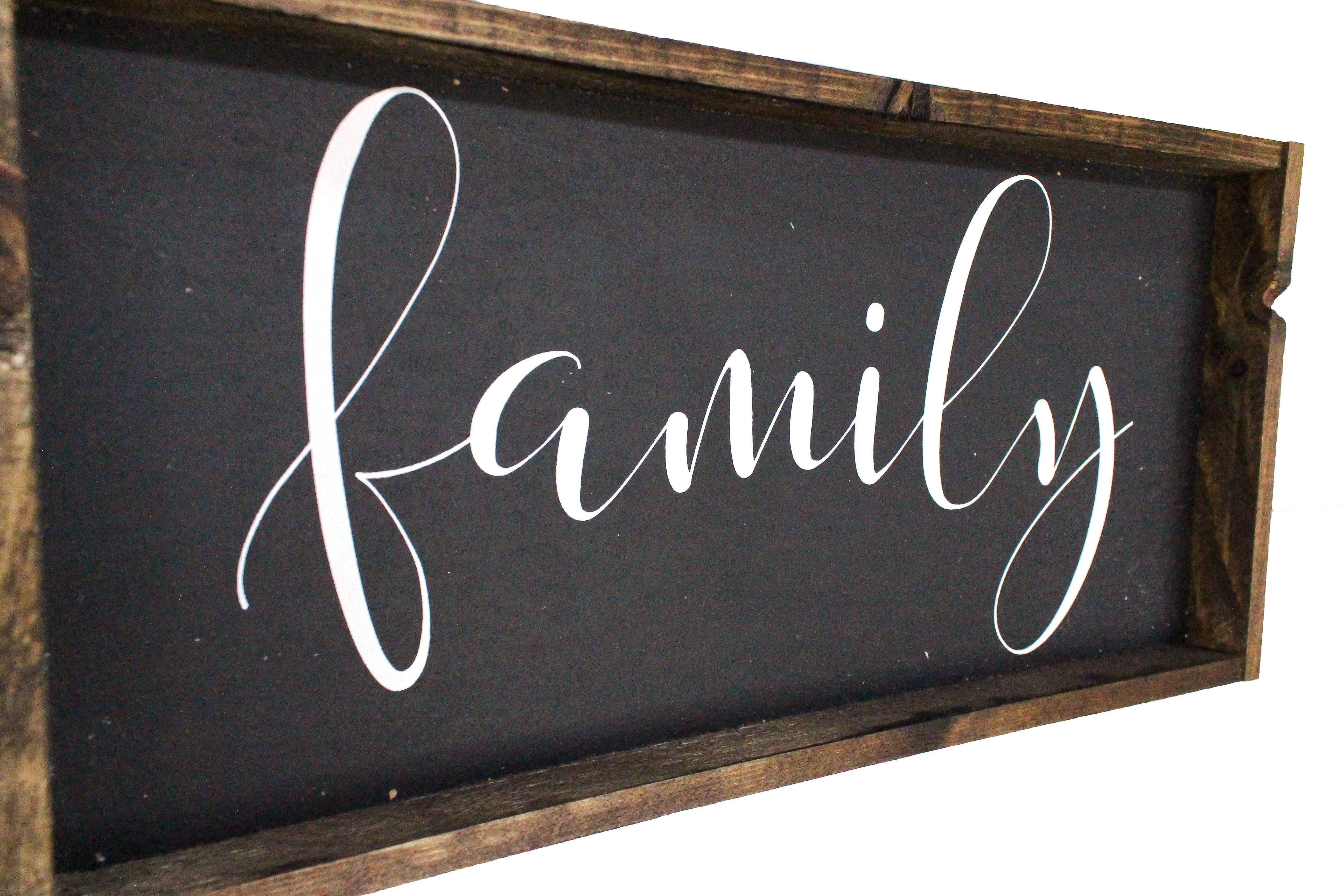 Family Wood Sign