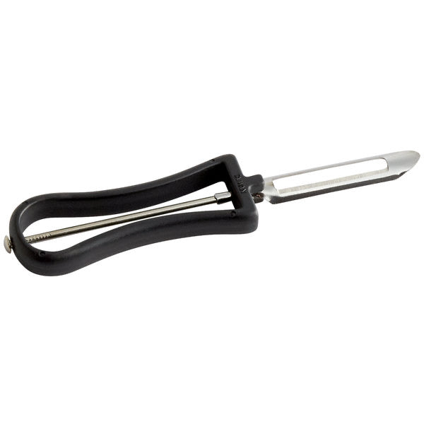 Chef Craft Classic Stainless Steel Blade Vegetable Peeler, 6 inches in  Length, Black 