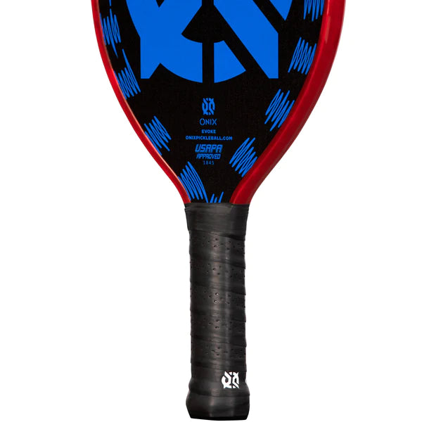 ONIX EVOKE TEAR DROP GRAPHITE PICKLEBALL PADDLE BLUE