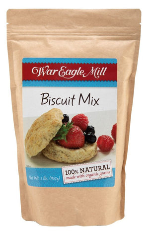 war eagle mill biscuit mix, 100% natural made with organic grains, war eagle mills